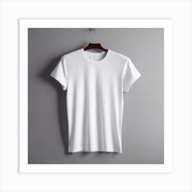 White T - Shirt 2 Art Print