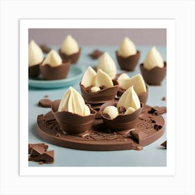 Easter Egg Cups 1 Art Print