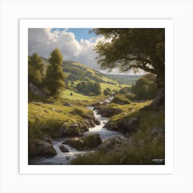 Valley Stream 4 Art Print