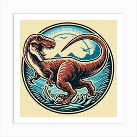 T-Rex Dinosaur T Rex Dino Art Print