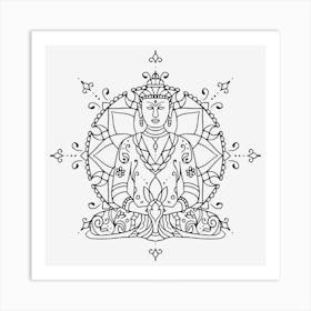 Meditation Mandala 10 Art Print