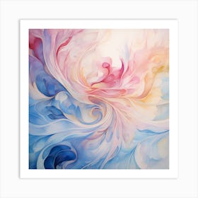 AI Hues of Tranquil Melodies Art Print