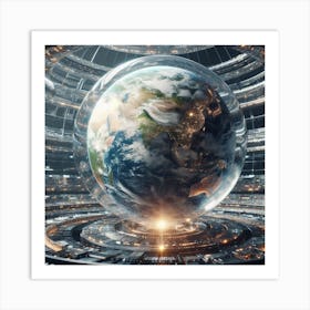 Earth In Space 29 Art Print