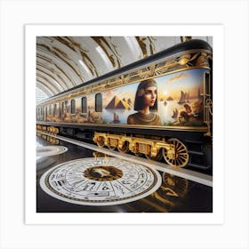 Egyptian Train 3 Art Print