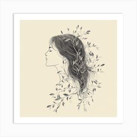 Woman'S Head Art Print