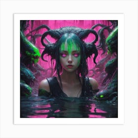 Demon Girl Art Print