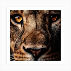 Lion Face Art Print