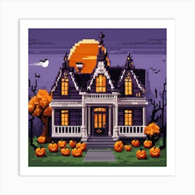 Halloween House 2 Art Print