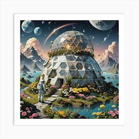 House In The Sky Art Print