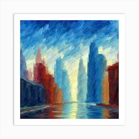 Chicago Cityscape Art Print