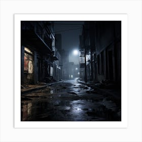 Dark Alley 1 Art Print