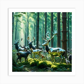 Engineered Forest 5 Art Print