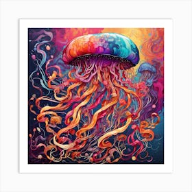 Jellyfish Canvas Print Art Print