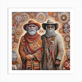 Two men Art Print