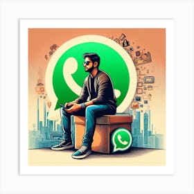 Whatsapp Art Print