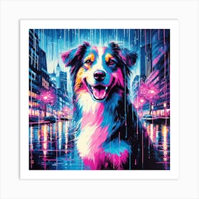 Travelling Dog Art Print