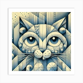 Jasper Tower City Cat Art Print