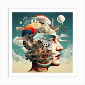 Abstract And Surreal Art Series By Csaba Fikker 009 Art Print