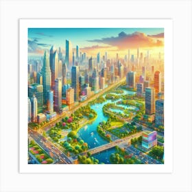 Cityscape Art Print