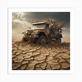 Desert Truck 1 Art Print