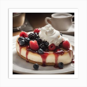 Berry Cheesecake Art Print