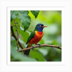 Colorful Bird Art Print