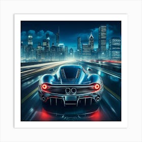 Futuristic Sports Car 8 Art Print