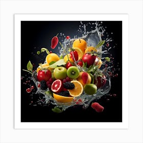 Fruit Splash 9 Art Print