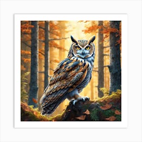 Great Horned Owl 3 Art Print