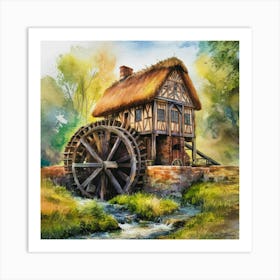 Water Wheel 1 Art Print