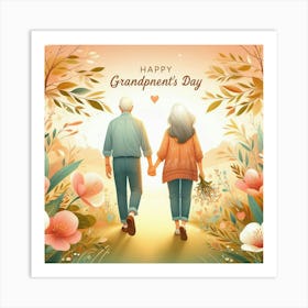 Happy Grandparents Day 5 Art Print