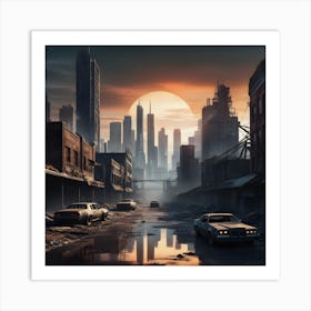 Cyber City Art Print