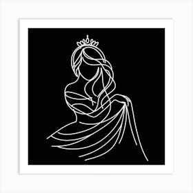 Princess In A Tiara Art Print