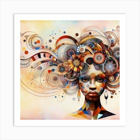 Female memory Art Print