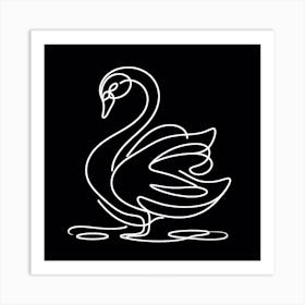 Swan Picasso style 7 Art Print