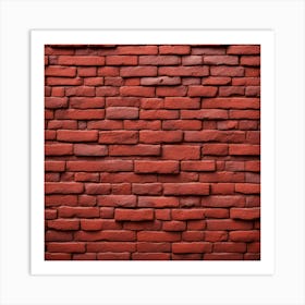 Red Brick Wall 1 Art Print