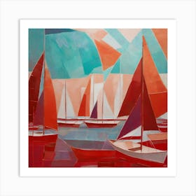 Scarlet Sails 01 Art Print