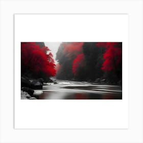 Autumn River Art Print