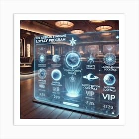 A Futuristic Loyalty Program Interface For The Ast Art Print