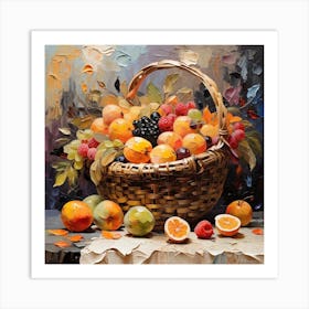 Basket Of Fruit Art Print