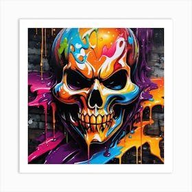 Skull Painting Art Print