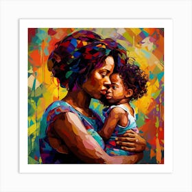 Mother And Child 24 Art Print