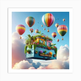 House In The Sky Art Print