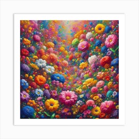 Floral Meadow 3 Art Print