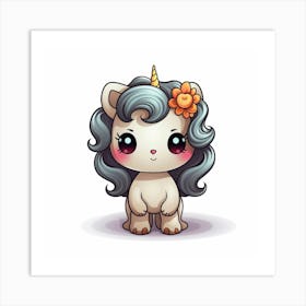 Cute Unicorn 583 Art Print