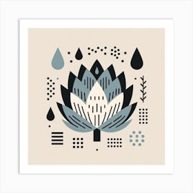 Scandinavian style, Artichoke Art Print