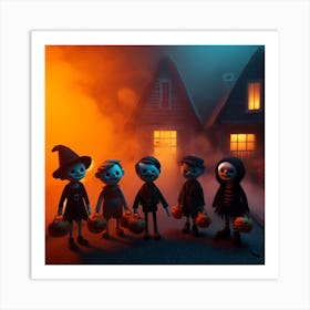 Spooky Halloween Art Print