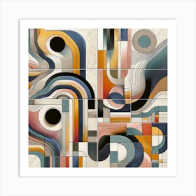 Abstract Geometric Wall Art Art Print