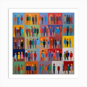 Group Of People Art Print