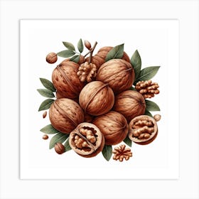 Walnut Art Print